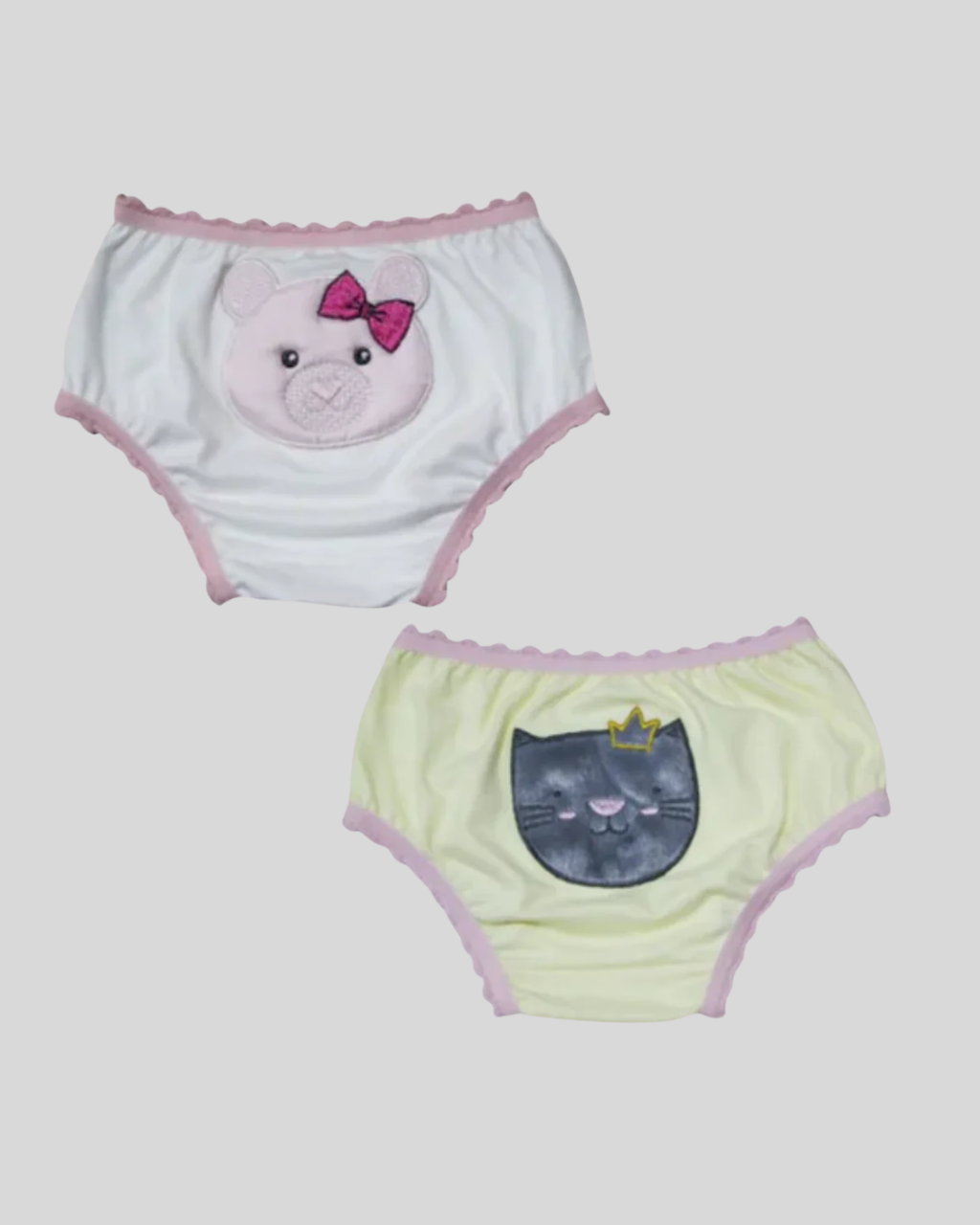 Kit 2 Calcinhas Baby Aveludada