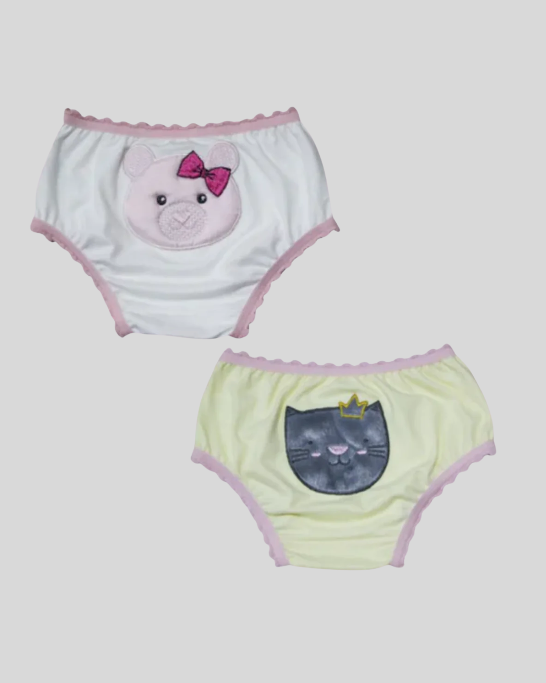 Kit 2 Calcinhas Baby Aveludada