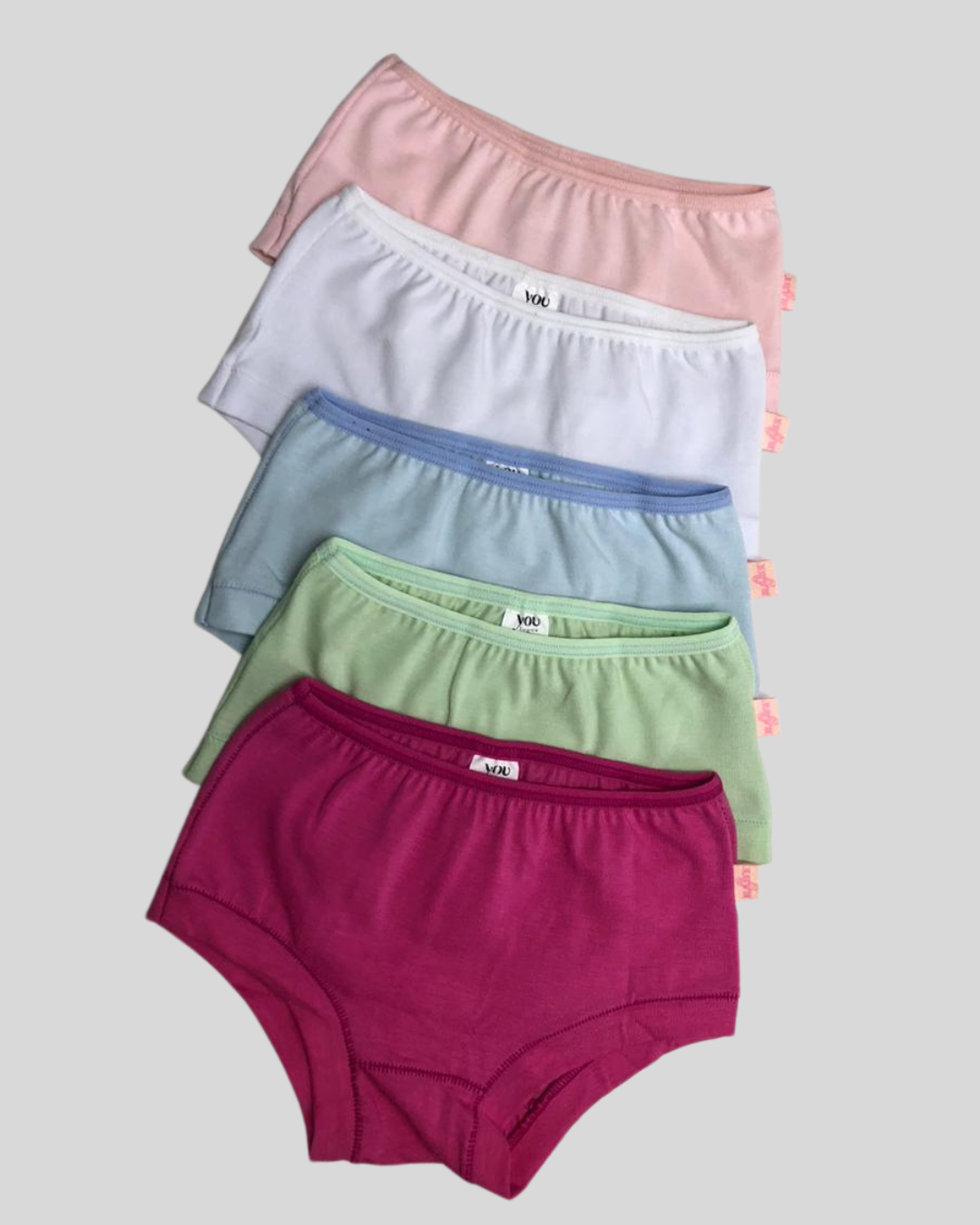 Kit 2 Calcinhas Baby Cotton Com Silk