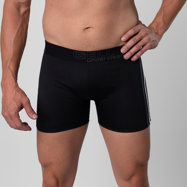 Kit 3 Cuecas Boxer Microfibra Com Bojo E Viés Triplo
