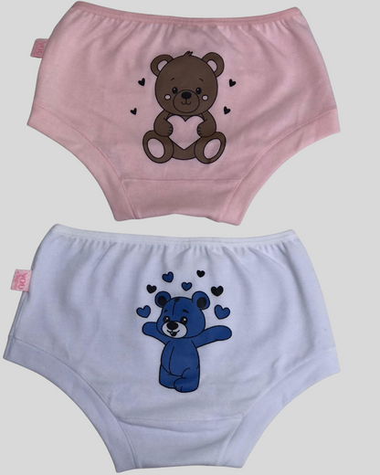 Kit 2 Calcinhas Baby Cotton Com Silk