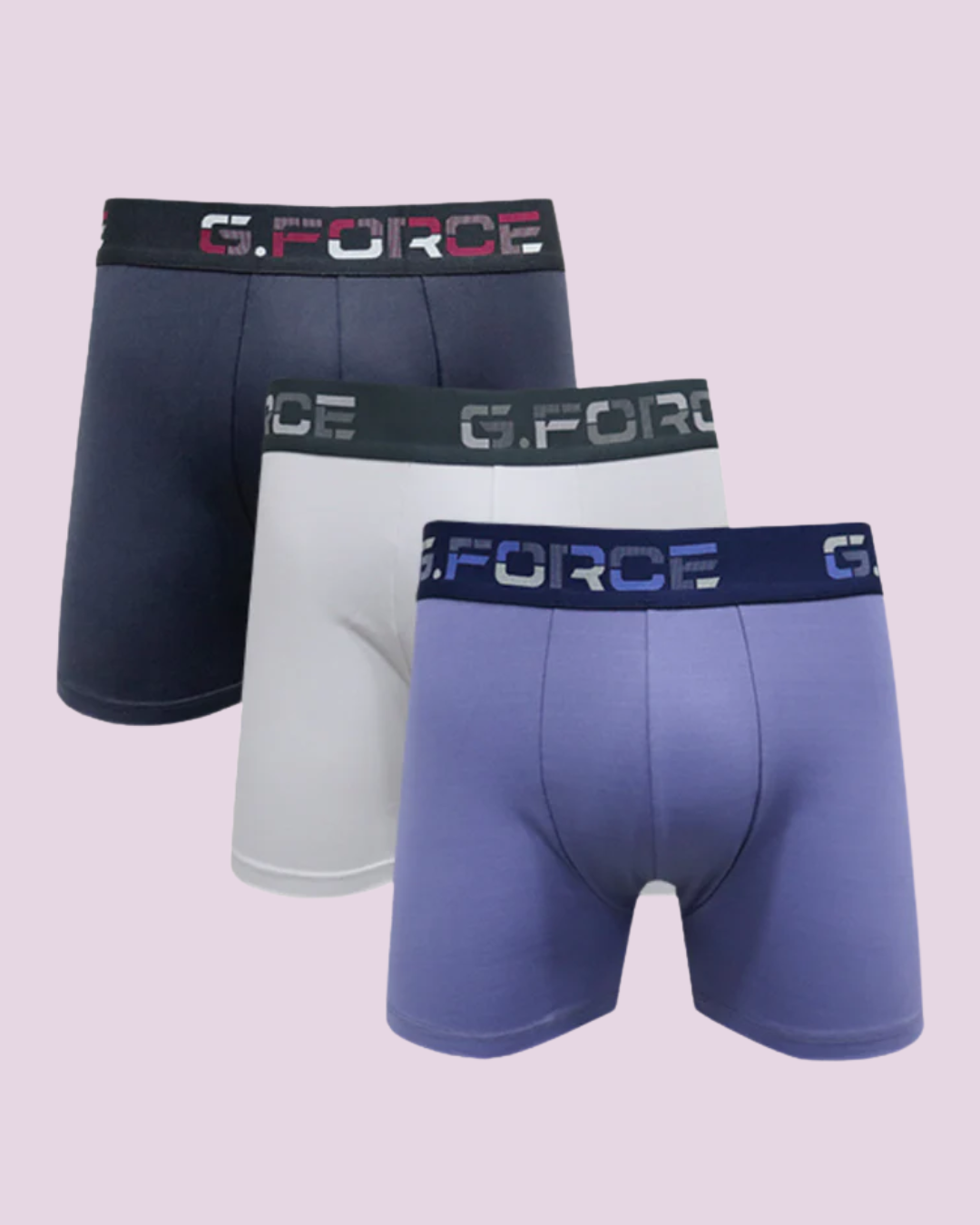 Kit 3 Cuecas Boxer G.Force Microfibra Com Bojo