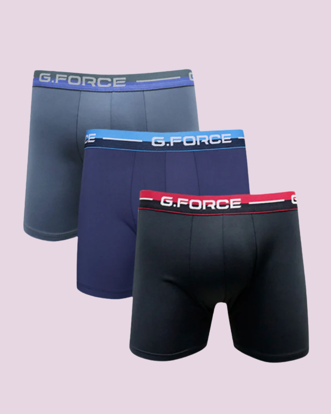 Kit 3 Cuecas Boxer G.Force Microfibra Com Bojo