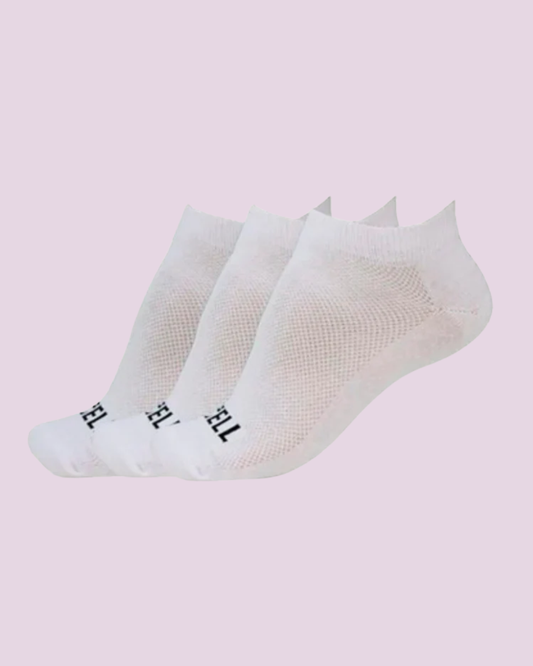 Kit 3 Meias Invisíveis Gell Branca