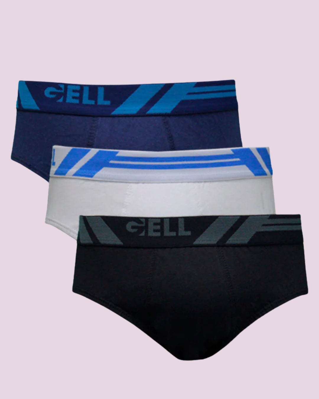 Kit 3 Cuecas Slip Jovem Algodão