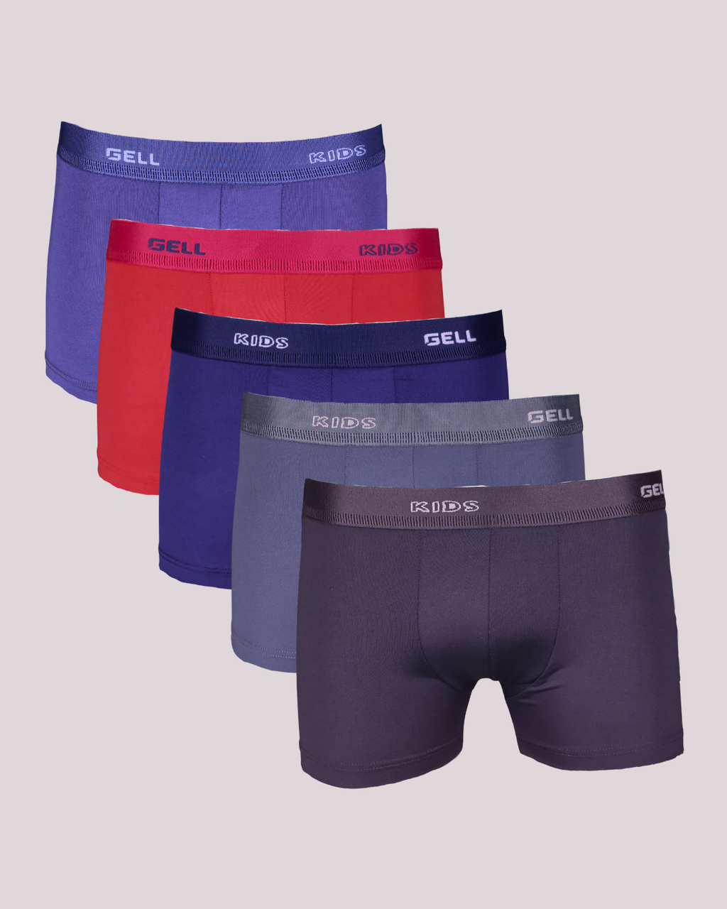 Kit 5 Cuecas Boxer Kids Microfibra