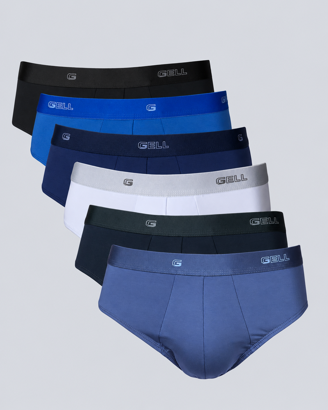 Kit 6 Cuecas Slip Microfibra Com Elástico Personalizado