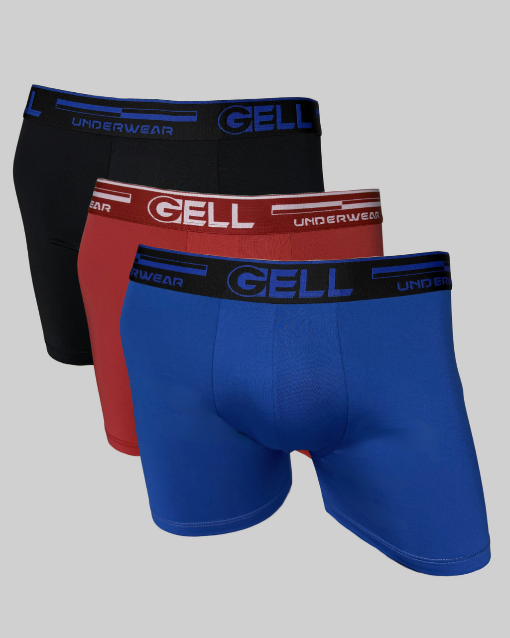 Kit 3 Cuecas Boxer Microfibra Com Bojo
