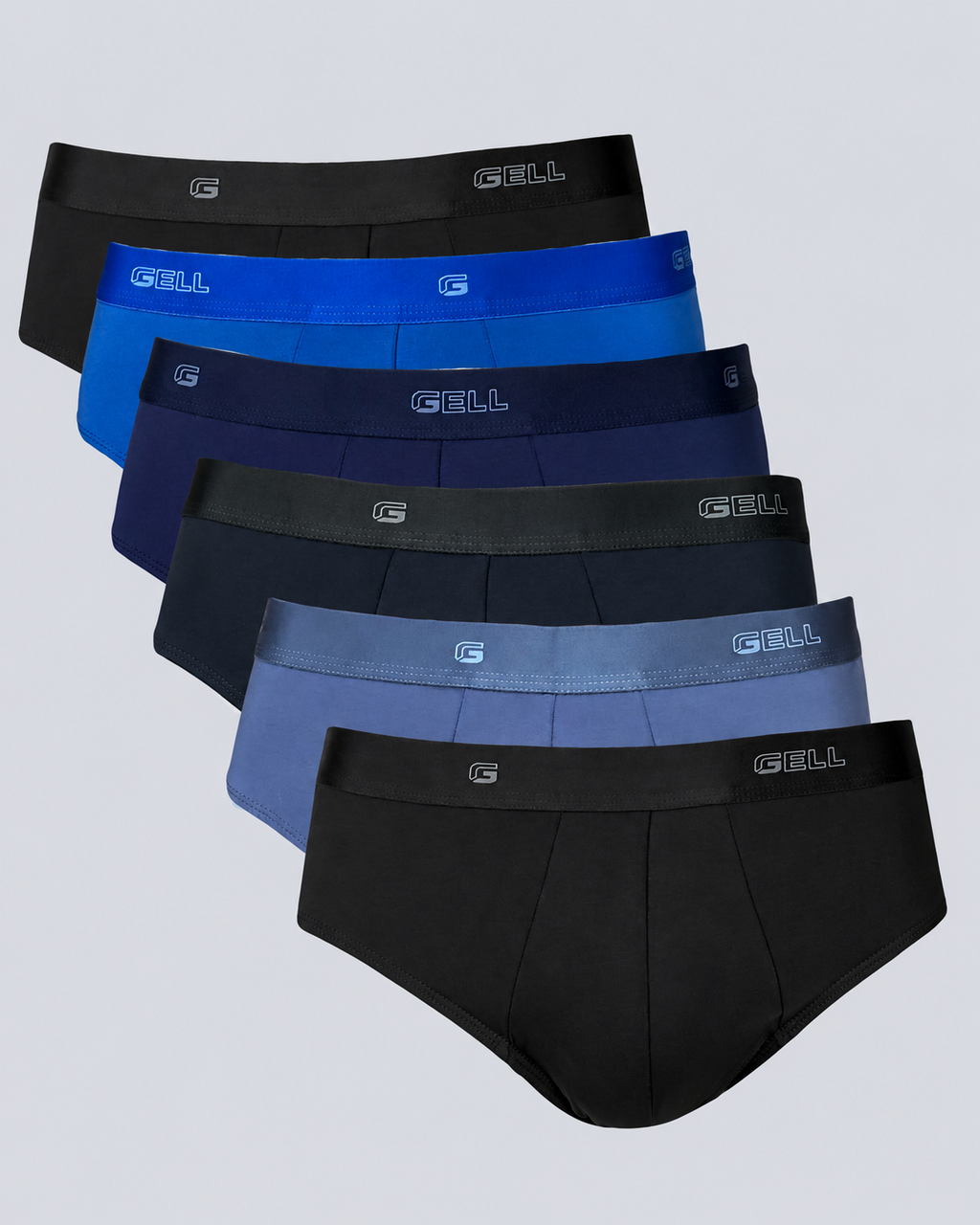 Kit 6 Cuecas Slip Microfibra Com Elástico Personalizado