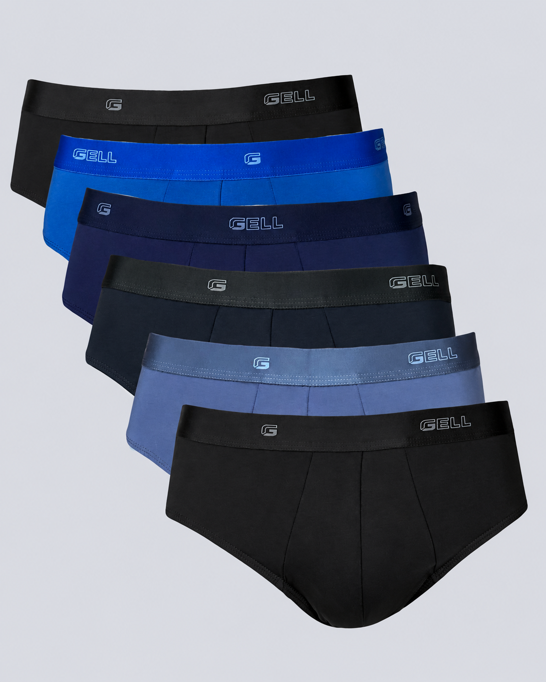 Kit 6 Cuecas Slip Microfibra Com Elástico Personalizado