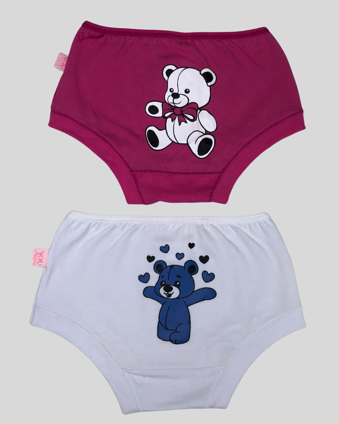 Kit 2 Calcinhas Baby Cotton Com Silk