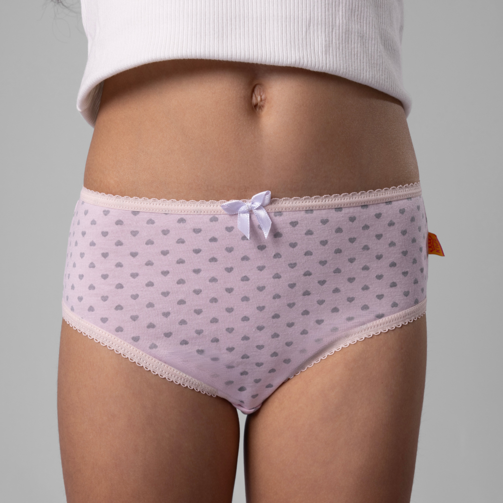Kit 6 Calcinhas Kids Pv Bolinhas