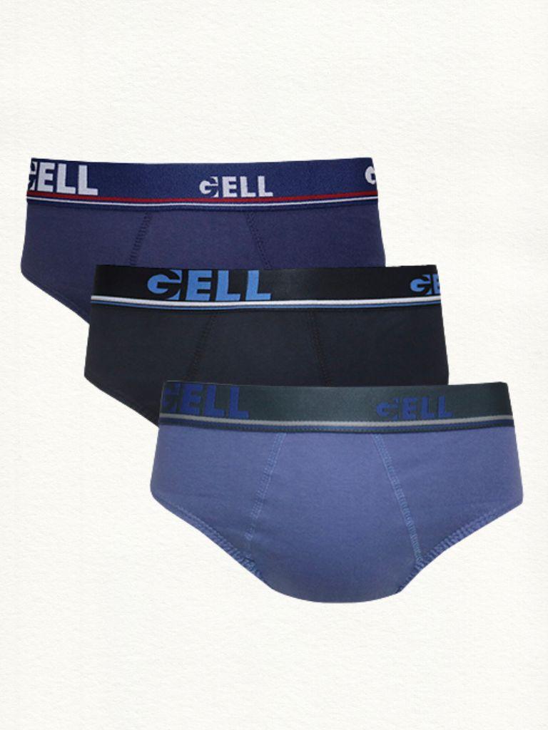 Kit 3 Cuecas Slip Algodão Elástico Personalizado Gell - Gell Store