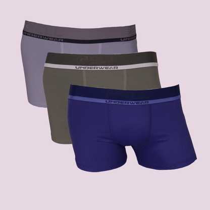 Kit 3 Cuecas Sunga Boxer Microfibra