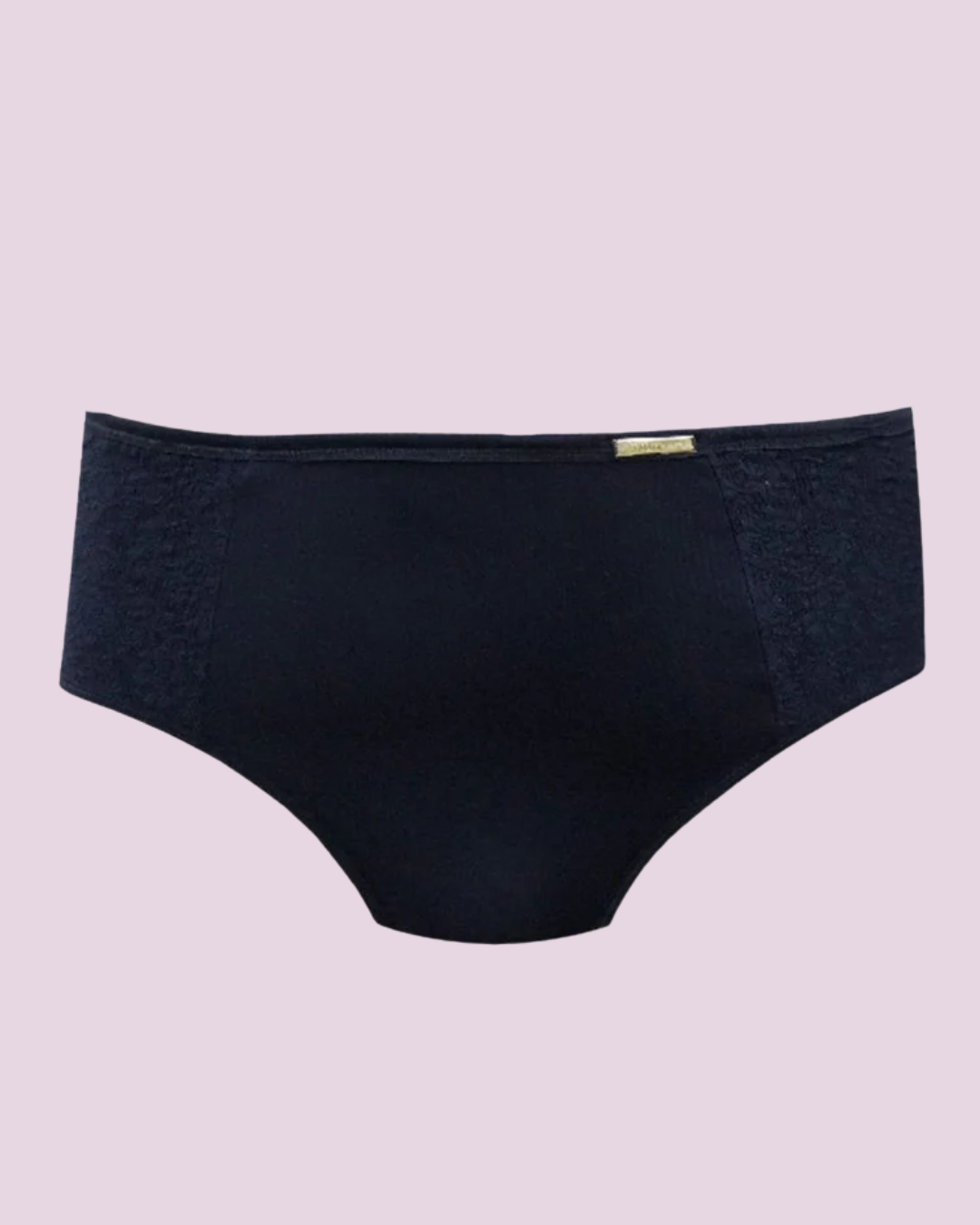 Calcinha Plus Size Microfibra Com Compressão E Renda
