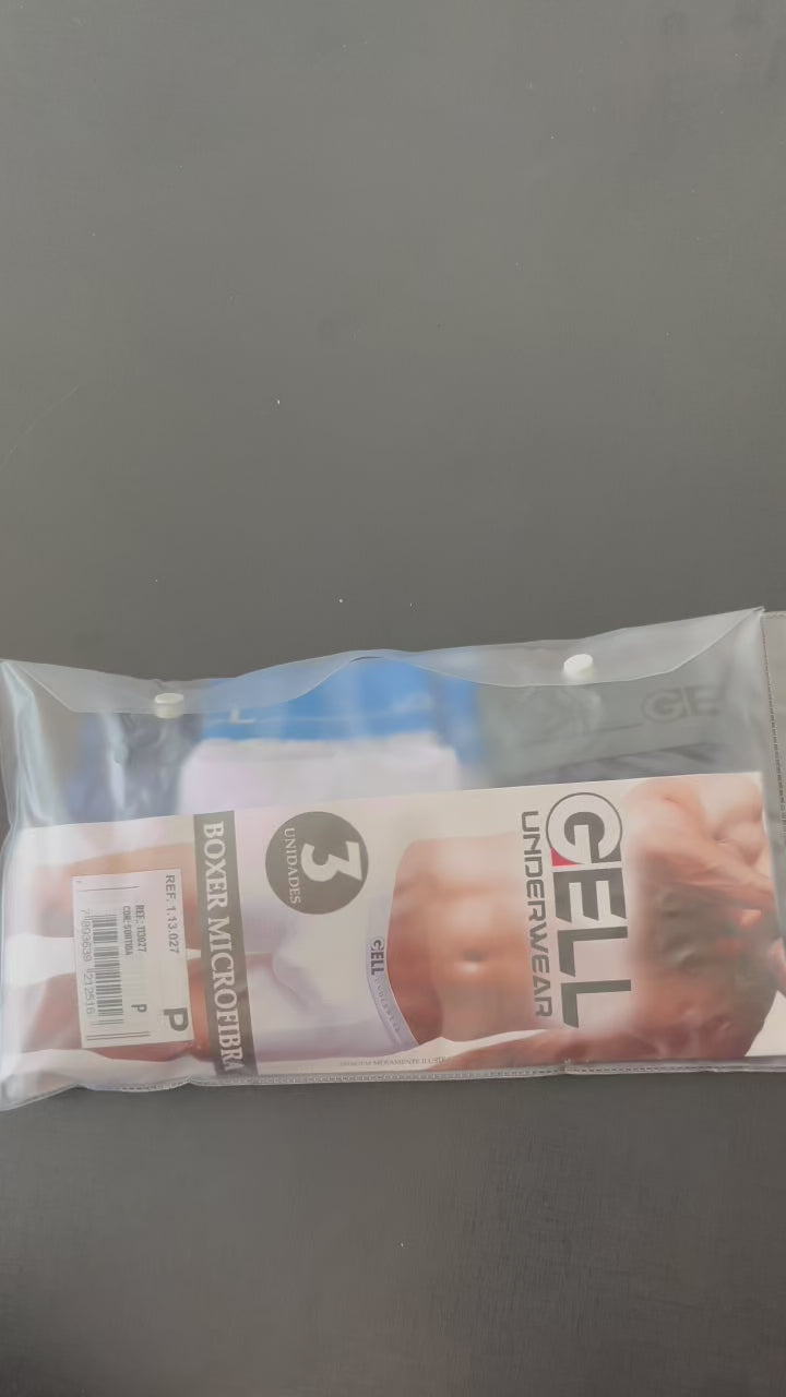 Kit 3 Cuecas Boxer Microfibra Com Bojo