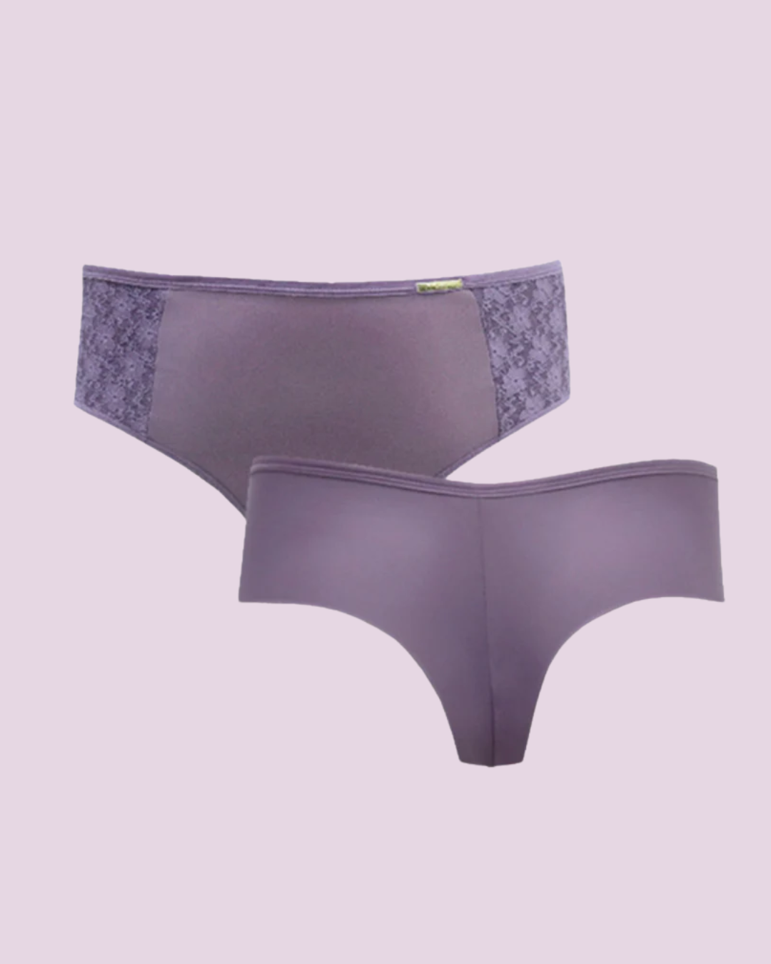 Calcinha Fio Duplo Plus Size Microfibra Com Compressão E Renda