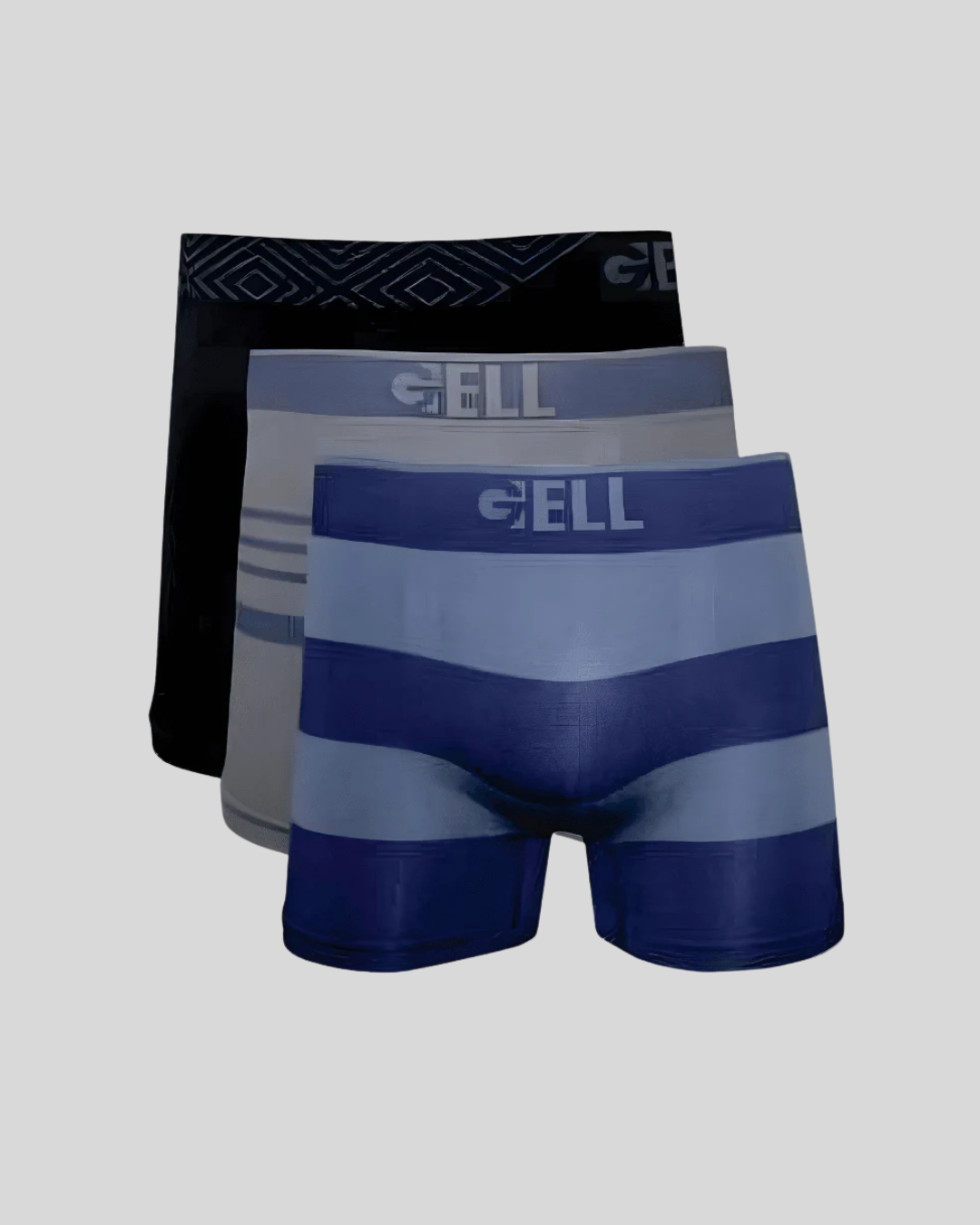 Kit 3 Cuecas Boxer Sem Costura
