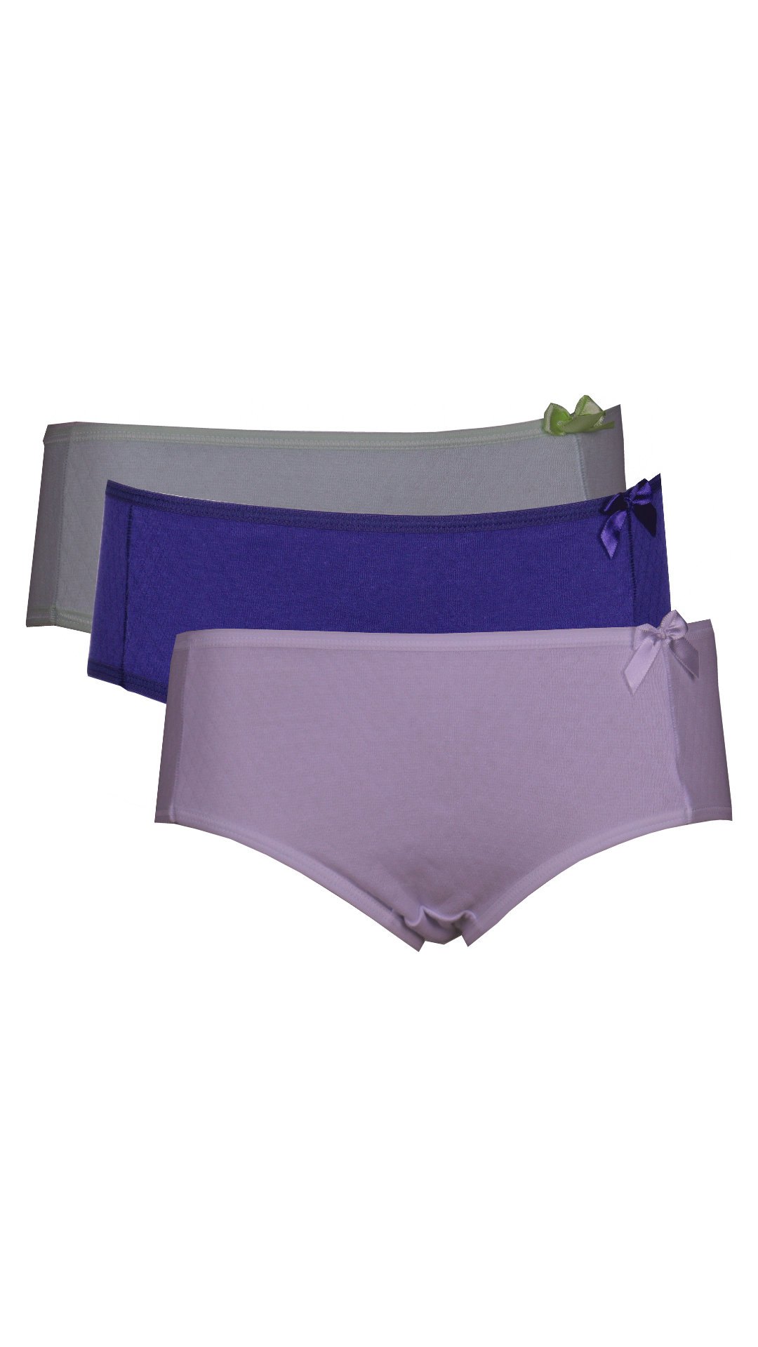 Kit com 3 Calcinha Algodão Detalhado