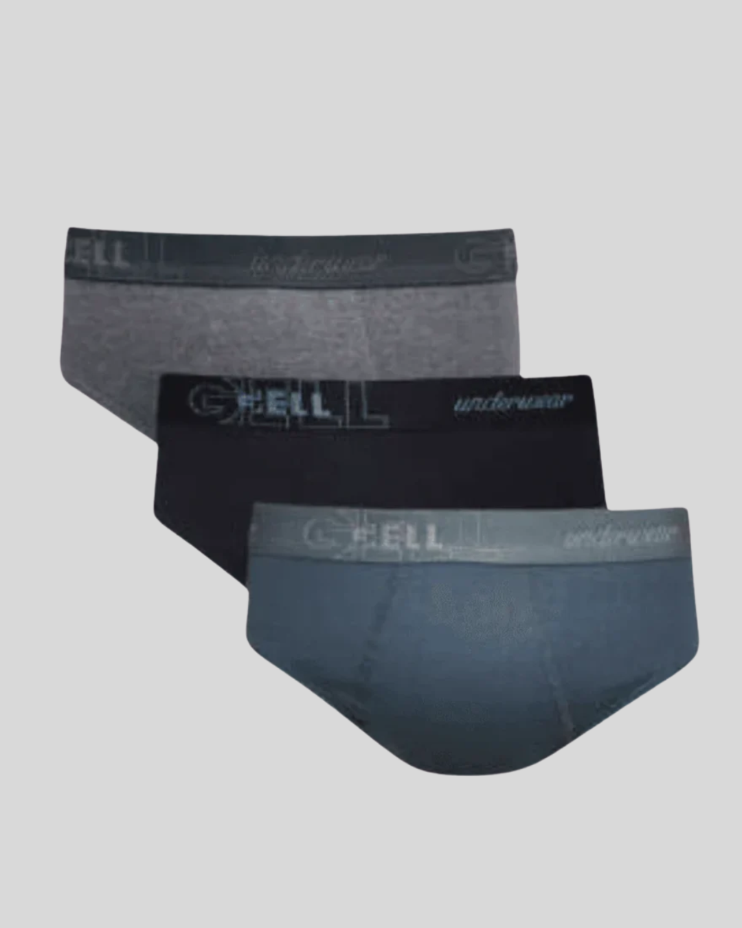 Kit 3 Cuecas Slip Algodão Com Elástico Personalizado Gell