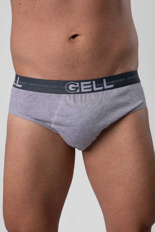 Kit 3 Cuecas Slip Algodão Com Elástico Personalizado Gell