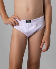 Kit 6 Cuecas Slip Kids Algodão Elástico Embutido