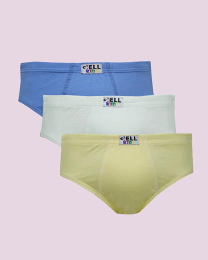 Kit 3 Cuecas Slip Kids Algodão Elástico Embutido