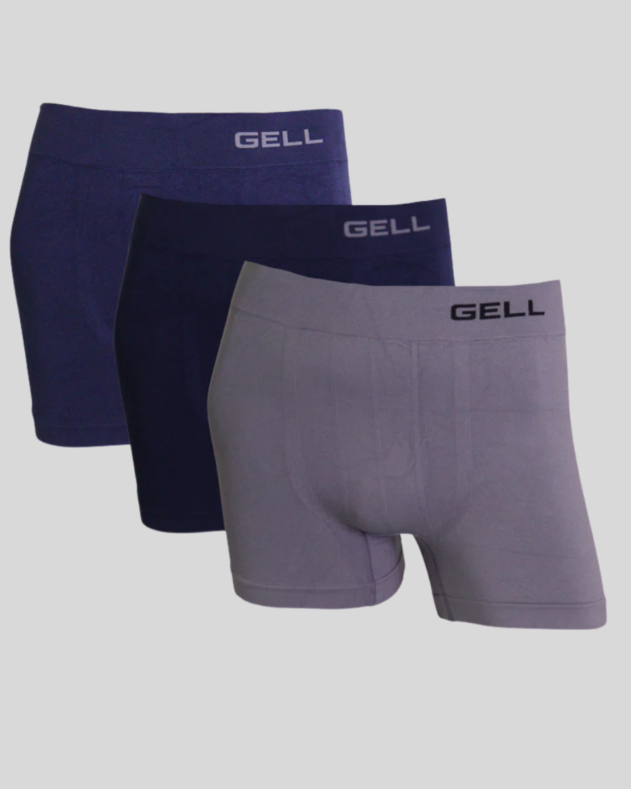 Kit 3 Cuecas Boxer Sem Costura