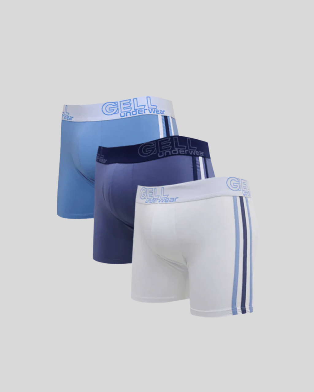 Kit 3 Cuecas Boxer Microfibra Com Bojo E Viés Triplo