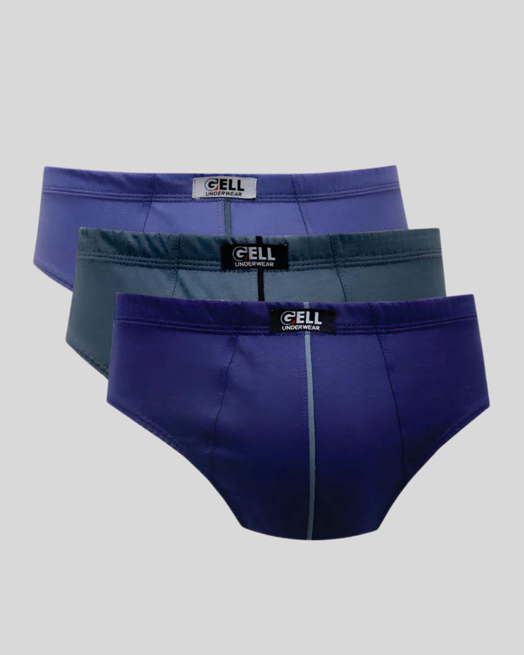 Kit 3 Cuecas Slip Algodão Com Viés Frontal