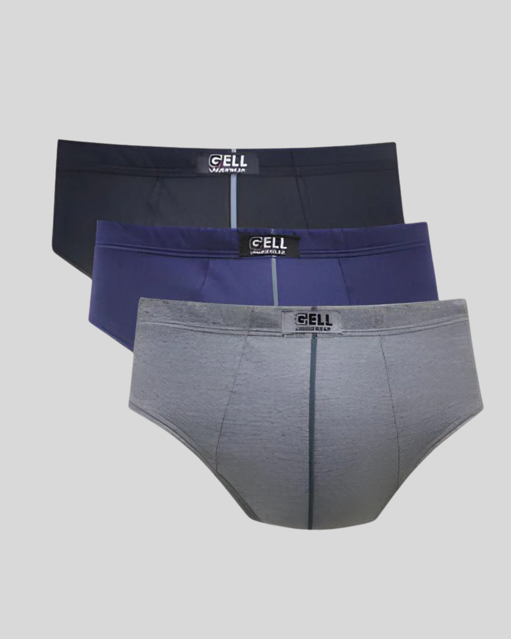 Kit 3 Cuecas Slip Algodão Com Viés Frontal