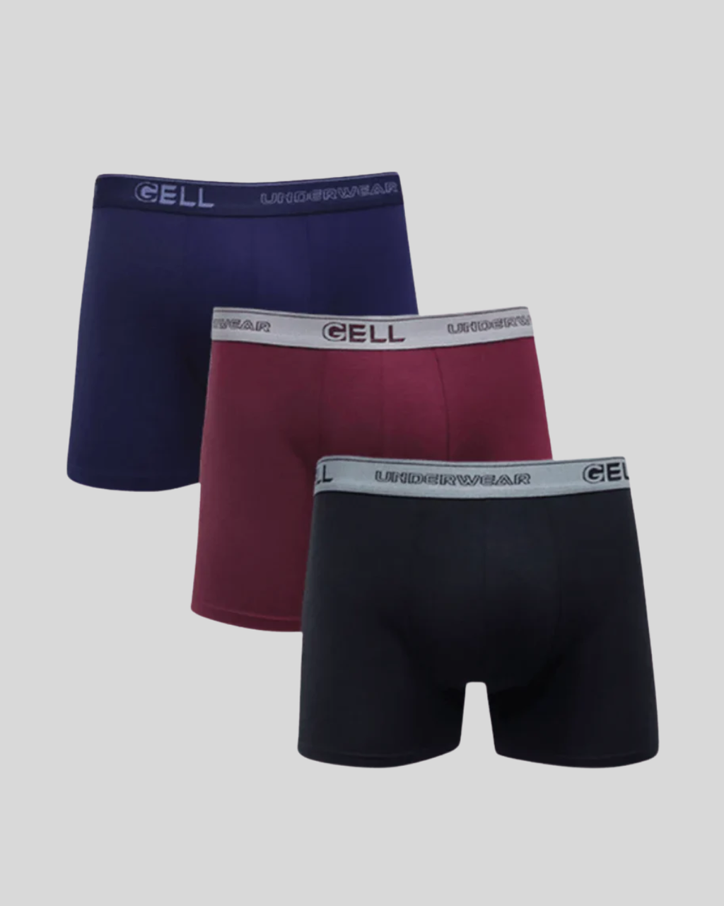 Kit 3 Cuecas Boxer Viscolycra Com Bojo